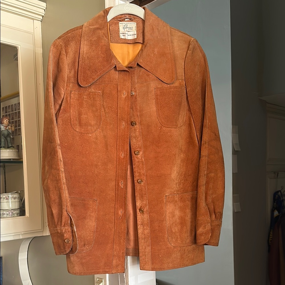 Tan Lightweight Shirt Jacket with Western Style